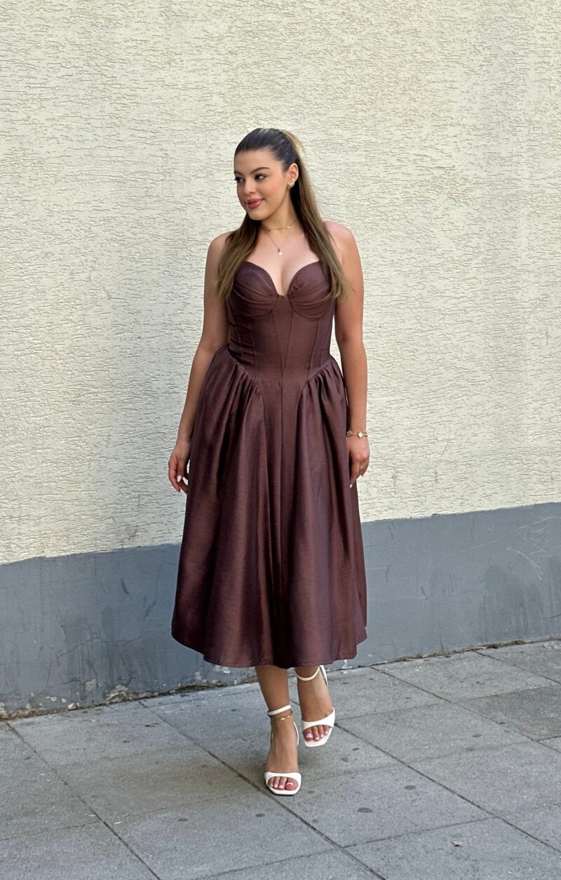 Fustan Saten Elegant