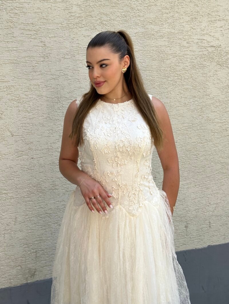 Fustan "Ivory Blossom" - Image 2
