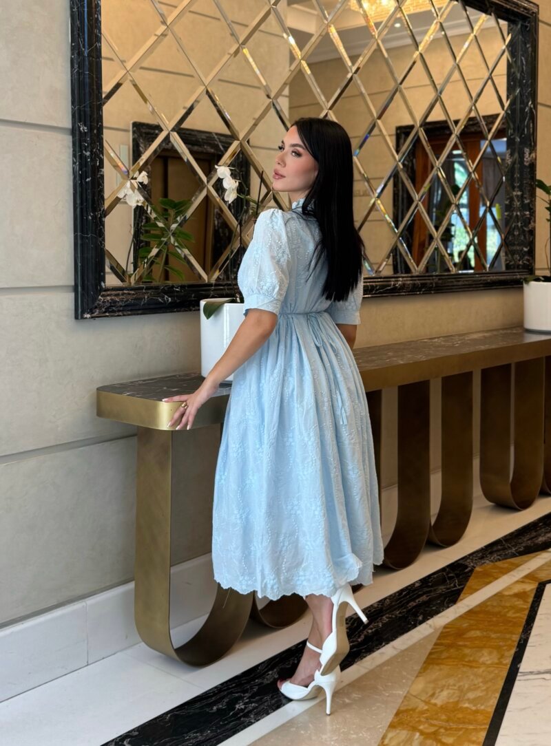 Fustan Pambuku me Prerje Elegante