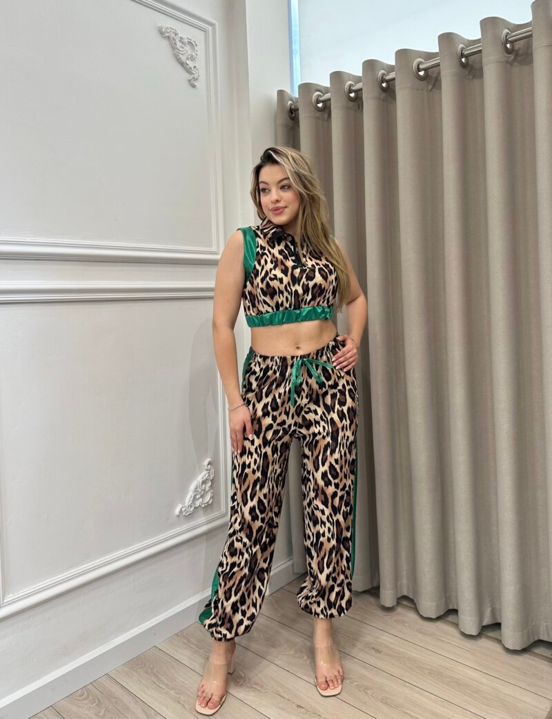 Set Saten Leopard Crop - Image 2