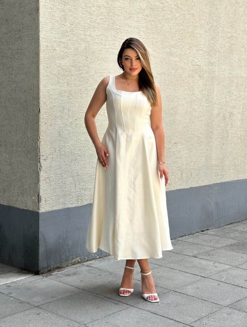 Fustan Elegant me Prerje Klasike - Image 2