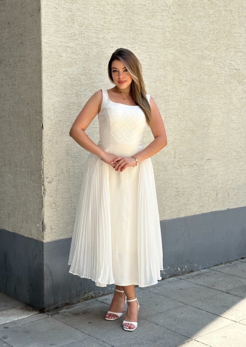 Fustan "Elegance Grid"