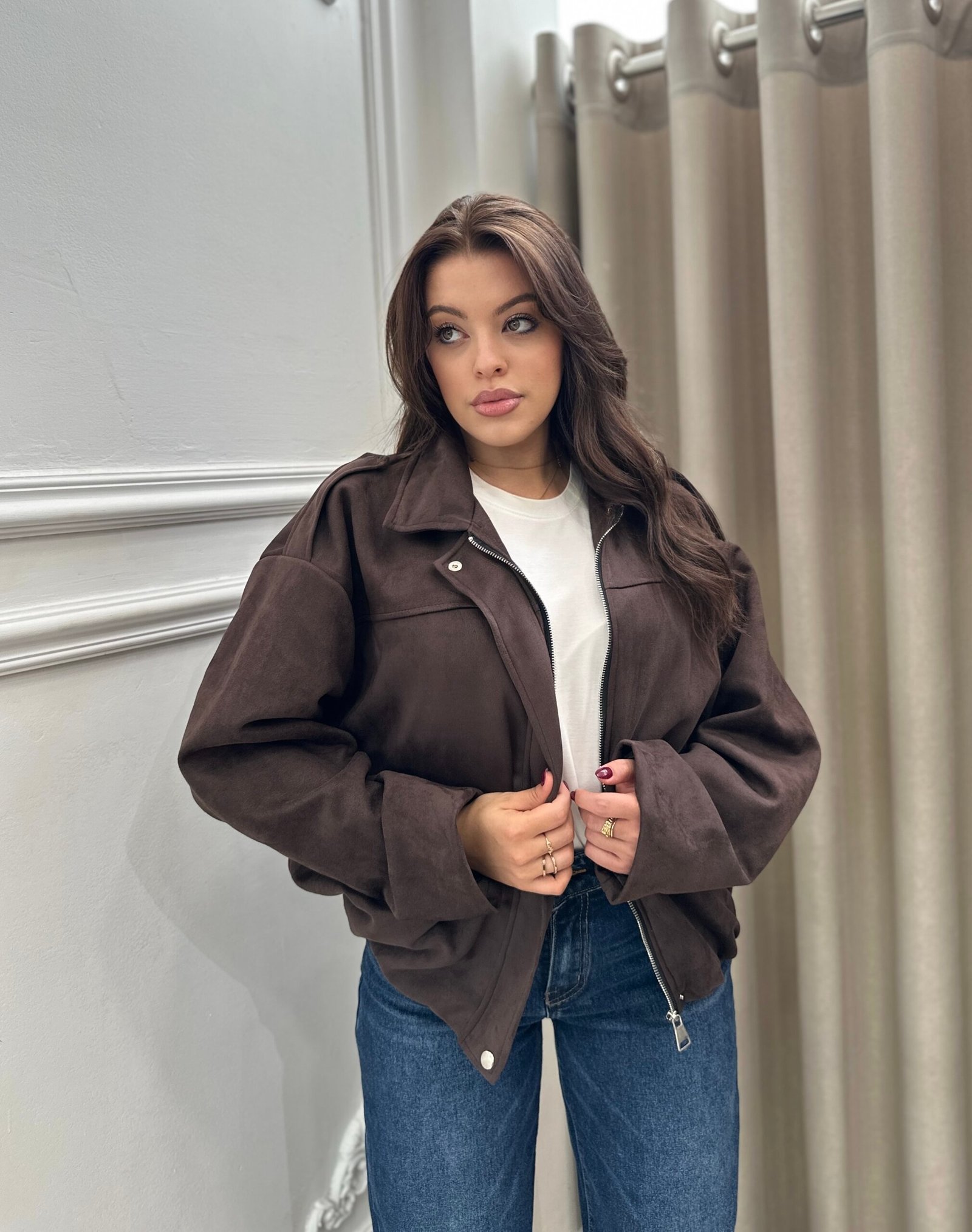 Xhakete suede oversize me zinxhir - Image 6