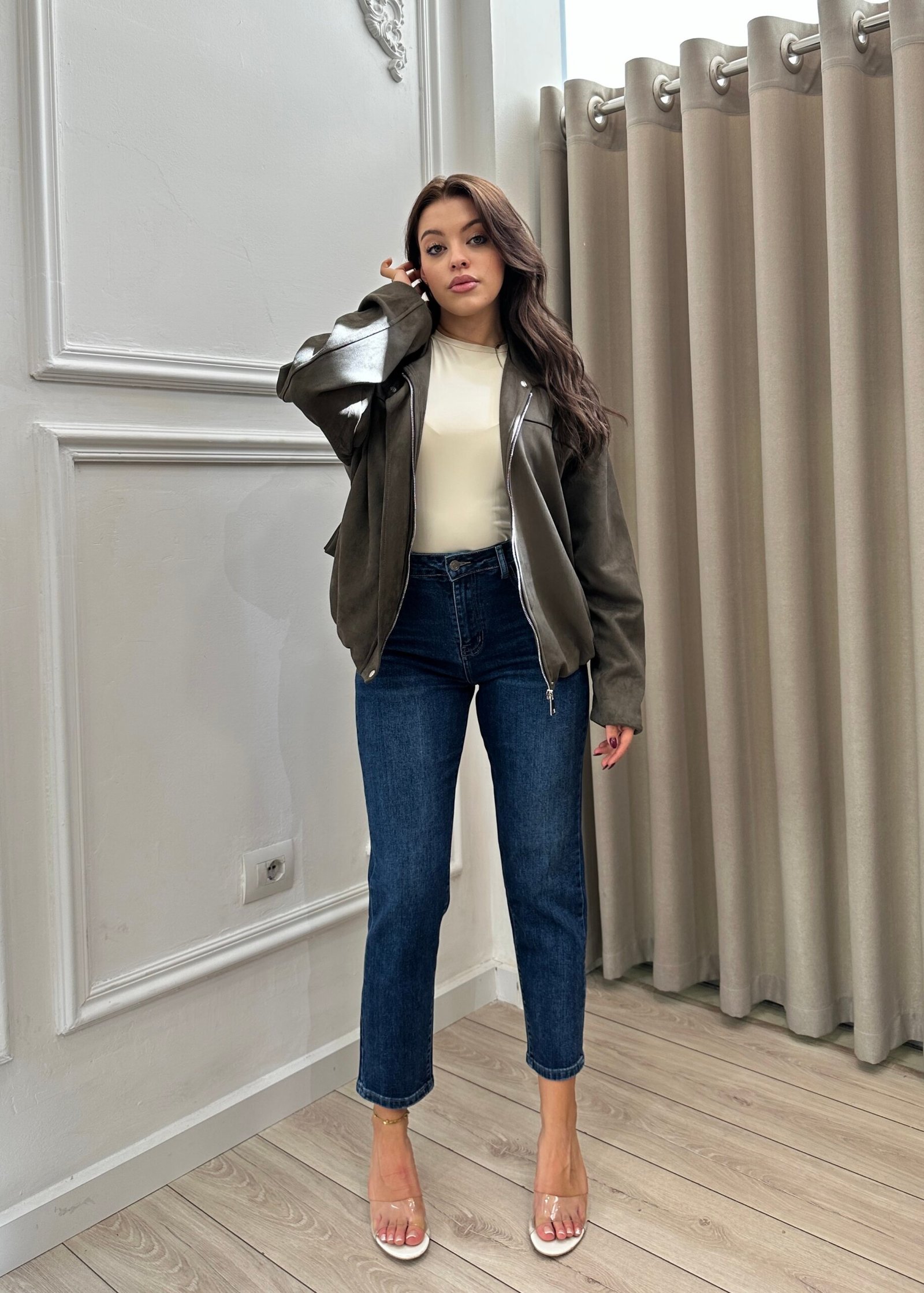 Xhakete suede oversize me zinxhir - Image 8