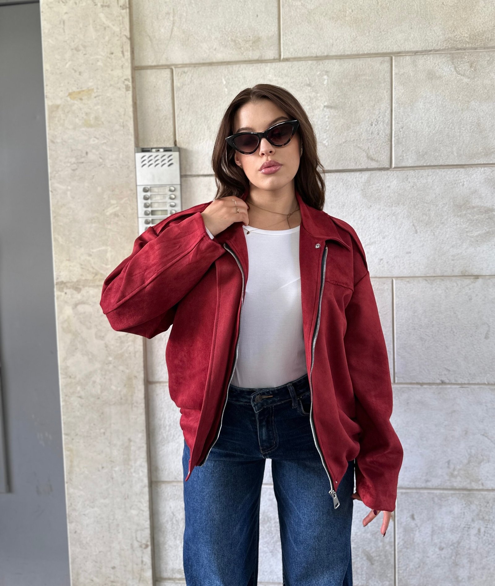 Xhakete suede oversize me zinxhir - Image 2