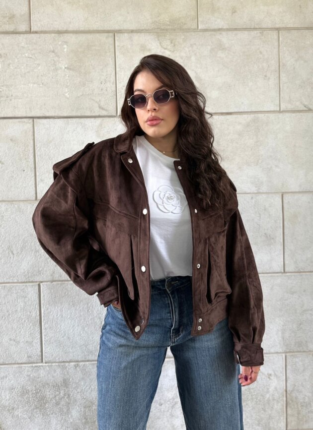 Xhakete suede oversize me kopsa