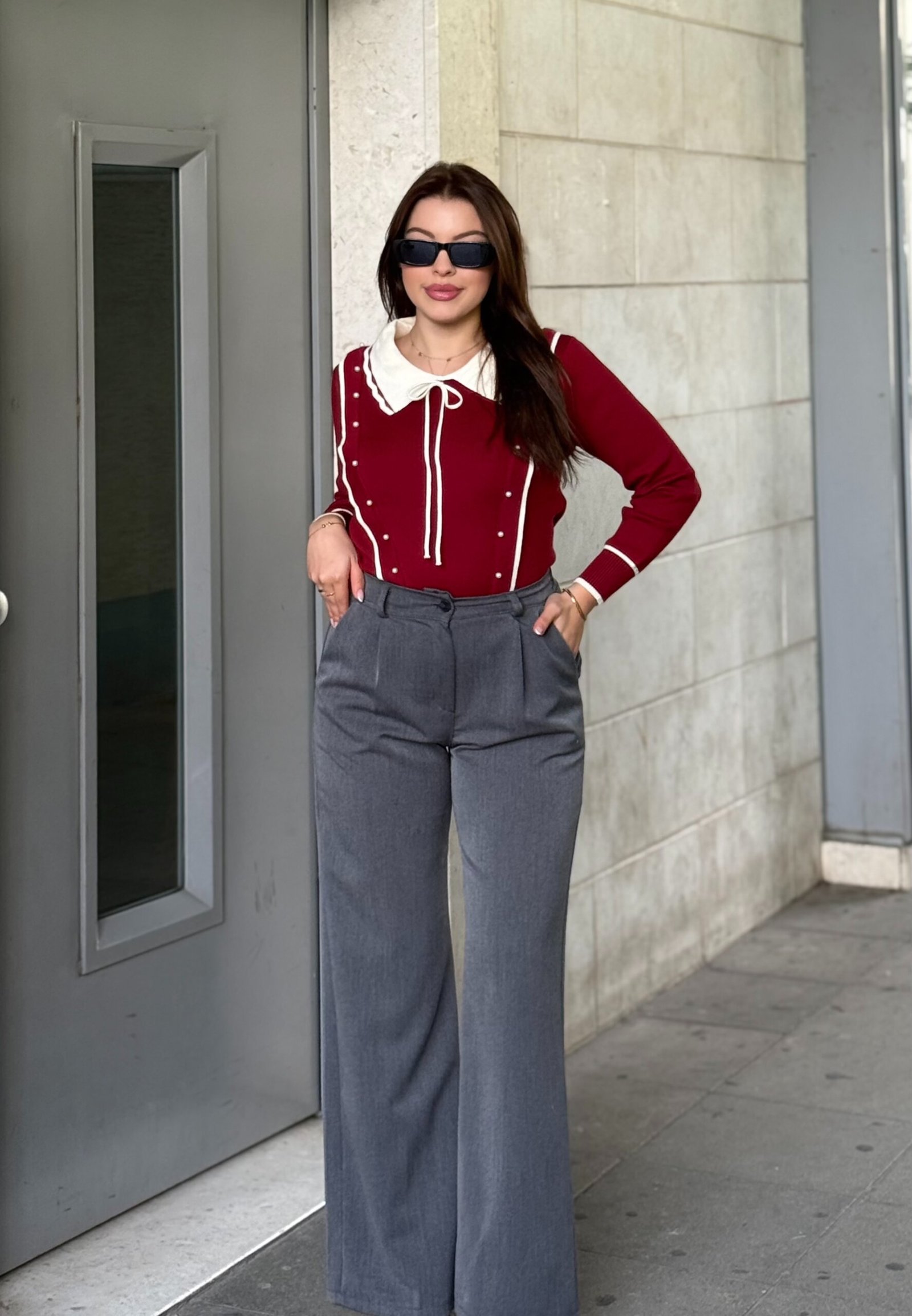 Pantallona Klasike Me Bel Te Larte - Image 2