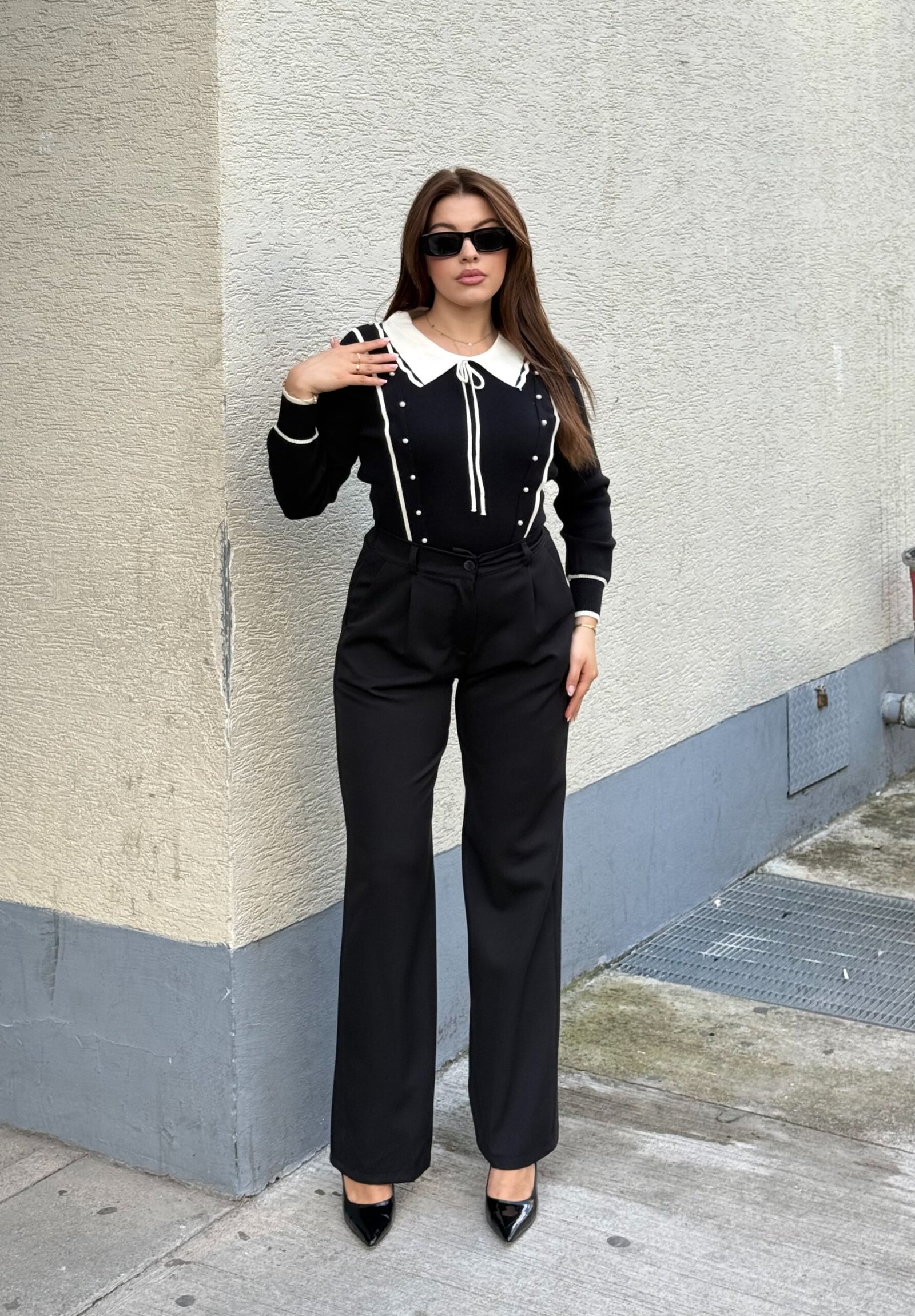 Pantallona Klasike Me Bel Te Larte - Image 3