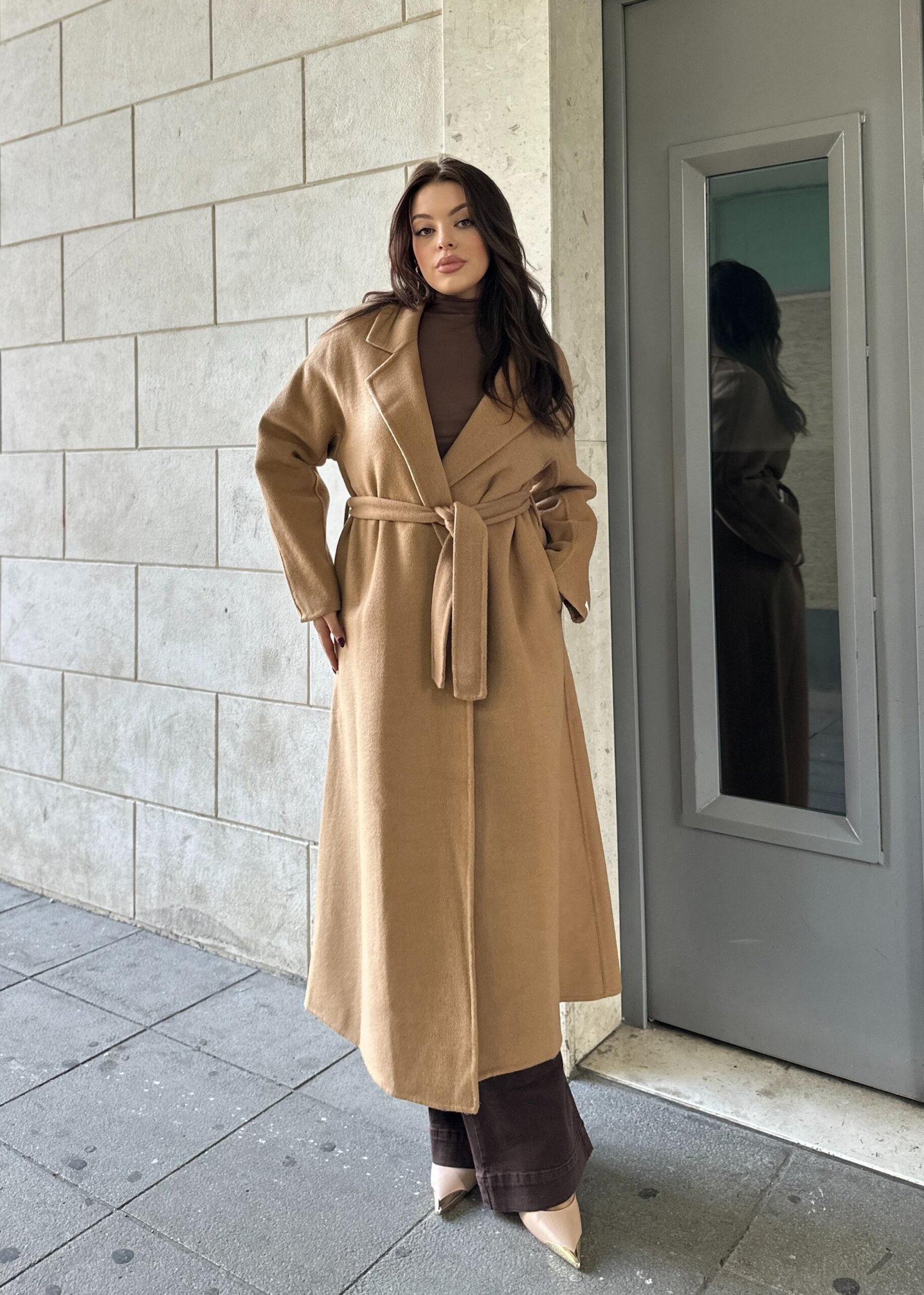 Pallto 100% wool me rrip ne bel - Image 3