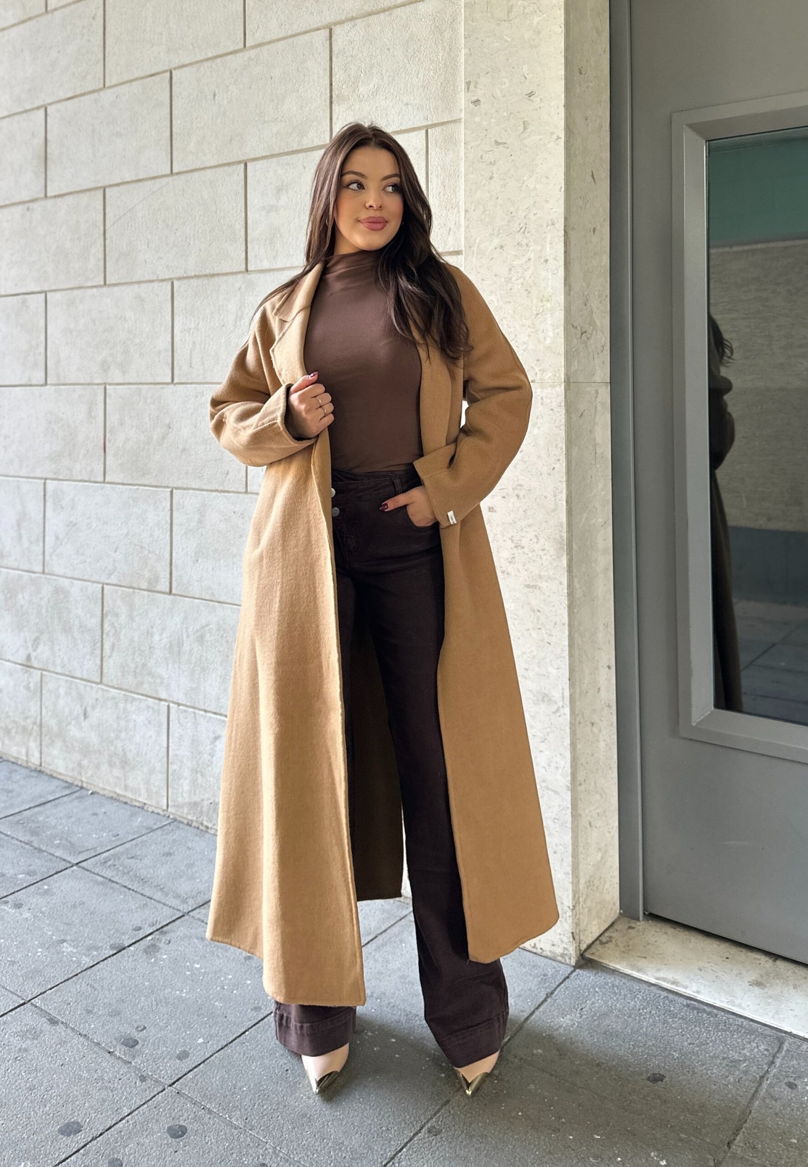 Pallto 100% wool me rrip ne bel - Image 4