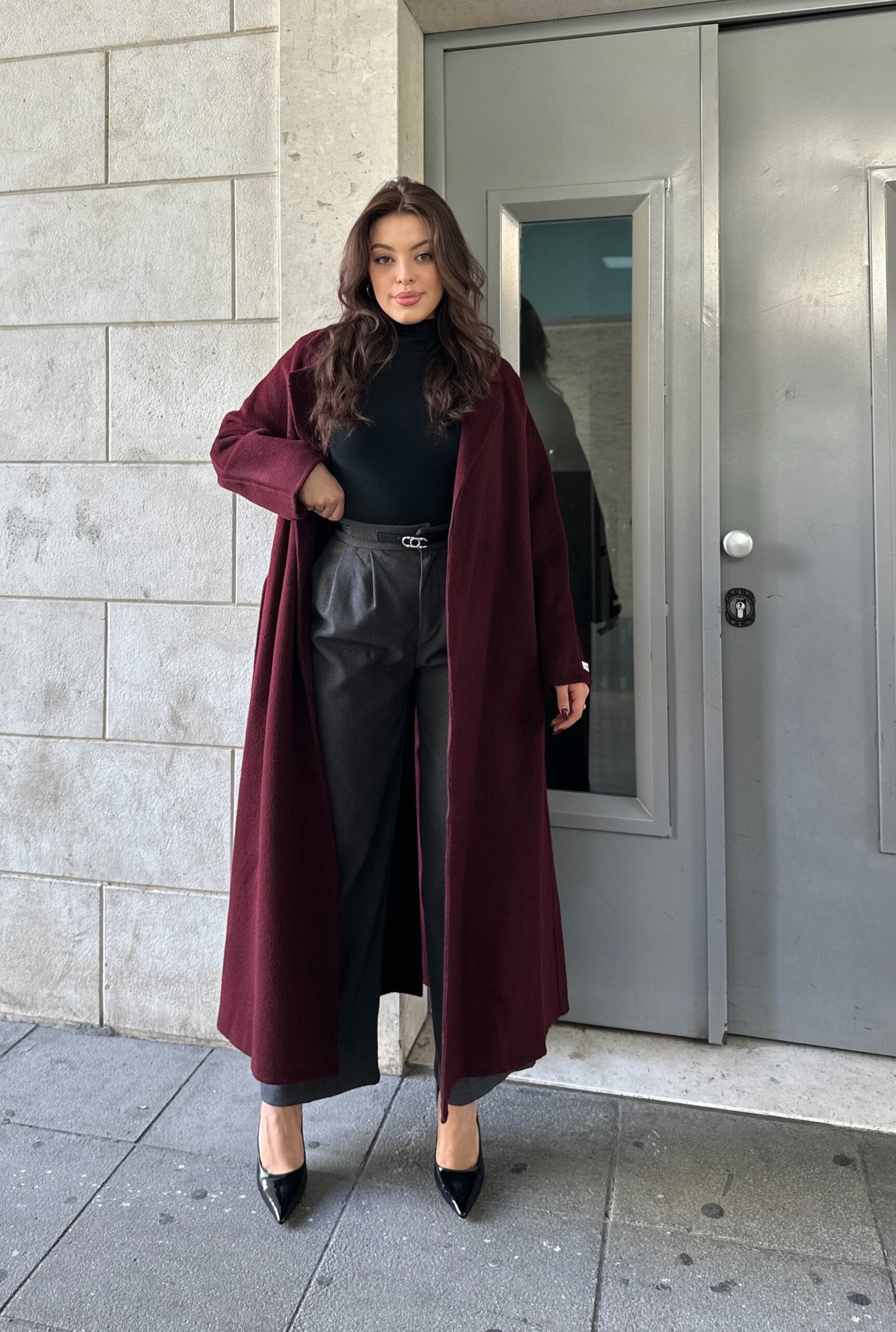 Pallto 100% wool me rrip ne bel - Image 2