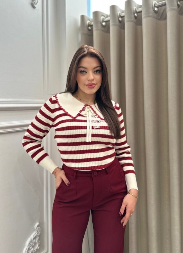 Bluze deve me vija dhe jake dekorative