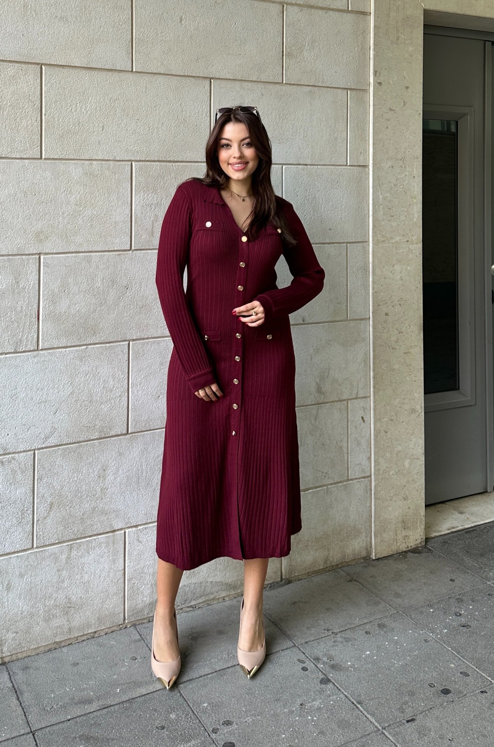 Fustan Deve Me Kopsa Dekorative