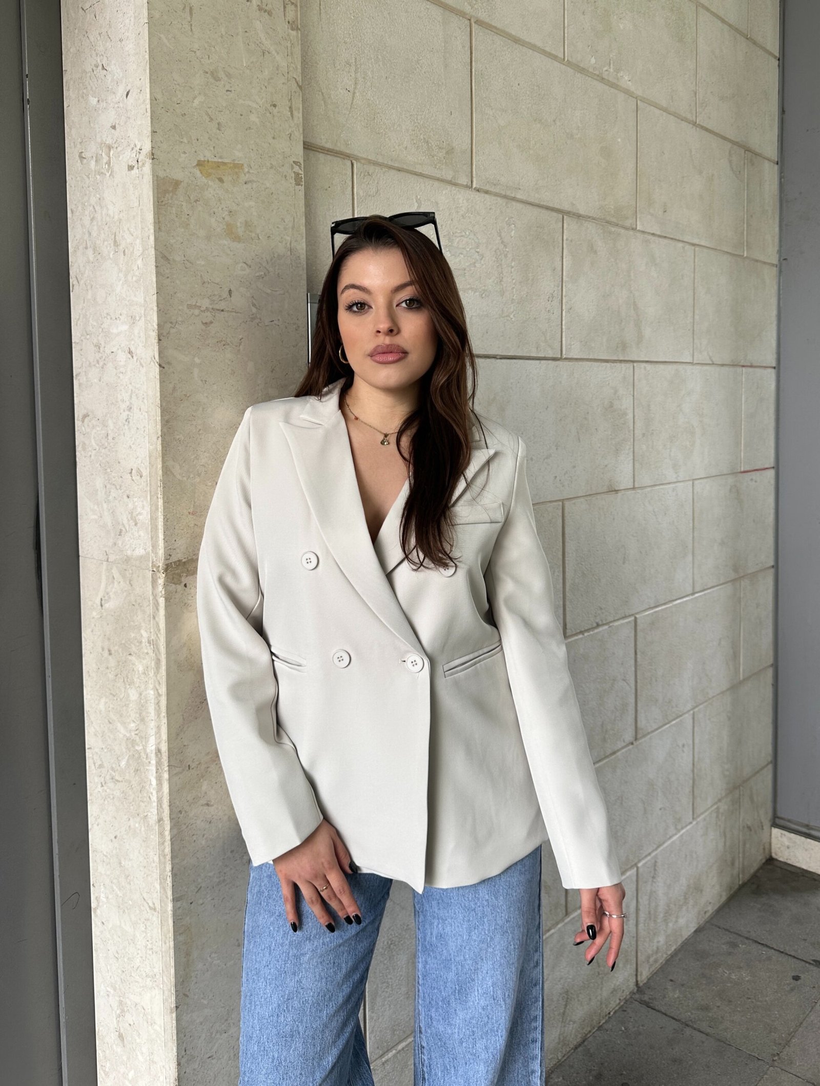 Xhakete Dopio Kopse Me Prerje Klasike - Image 4