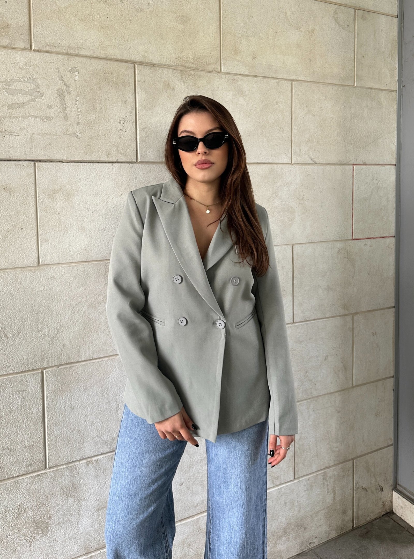 Xhakete Dopio Kopse Me Prerje Klasike - Image 2