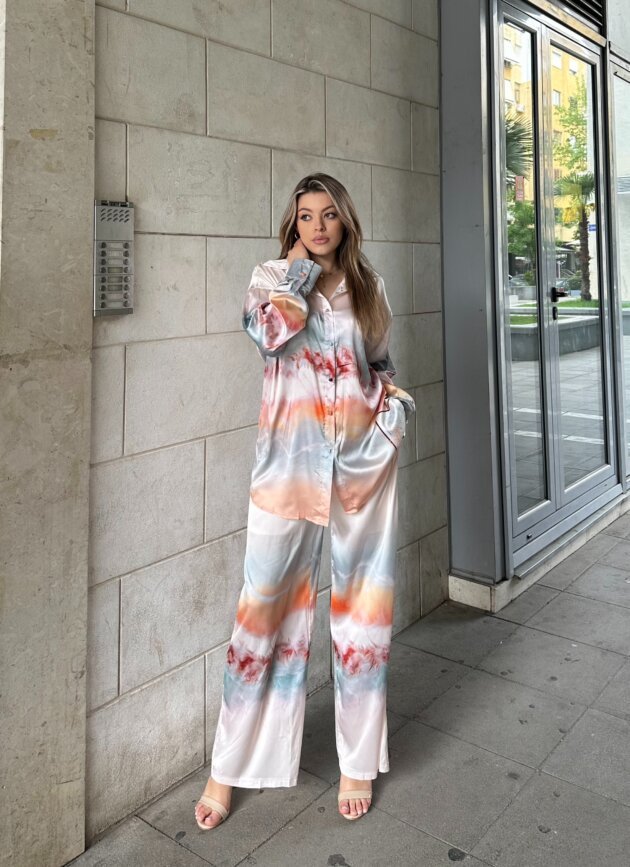 Set Satin Me Print Artistik Dhe Prerje Te Lire