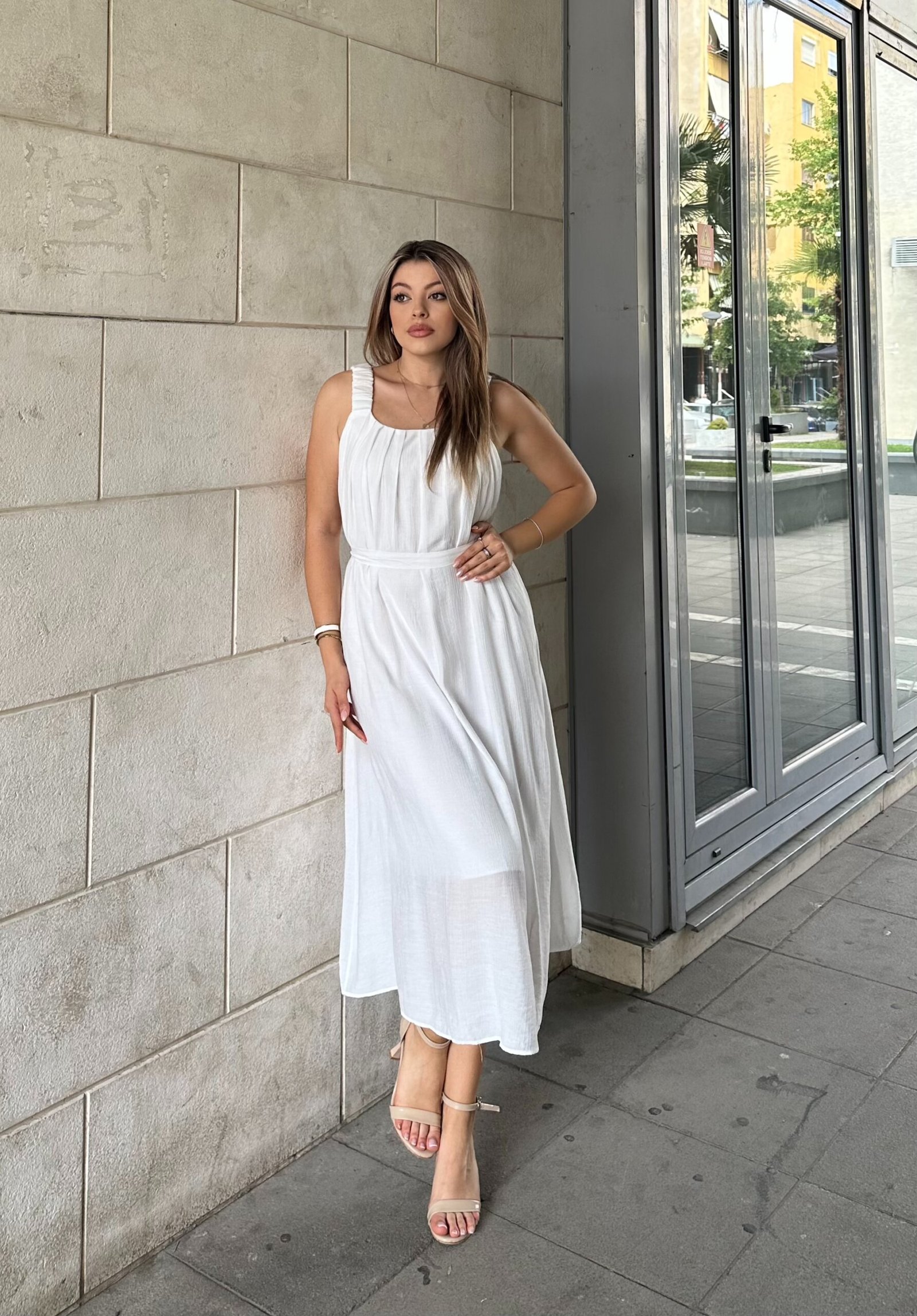 Fustan Midi Elegant Me Xhepa