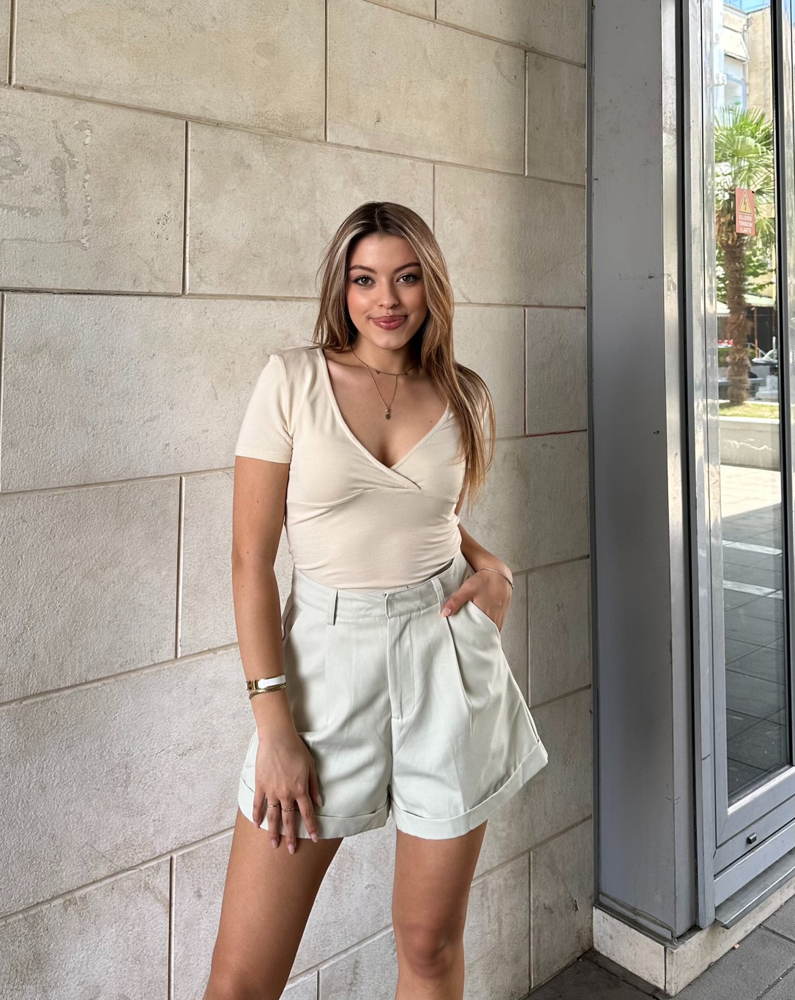 Pantallona Short Me Bel Te Larte - Image 2